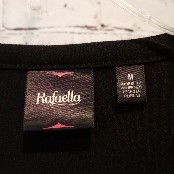 Rafaella Knit Front Tank Black - Picture 4 of 6